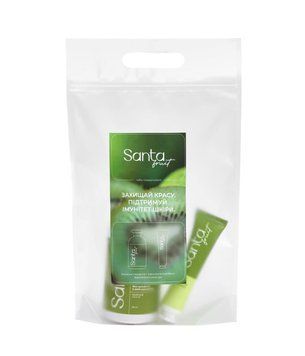 Подарунковий набір Santa Fruit Kiwifruit у zip-пакеті: гель для душу 350 мл + крем для рук 35 мл АB0053 фото