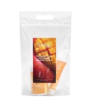 Подарунковий набір Santa Fruit Mango у zip-пакеті: гель для душу 350 мл + крем для рук 35 мл АB0055 фото