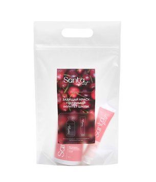 Подарунковий набір Santa Fruit Cherry у zip-пакеті: гель для душу 350 мл + крем для рук 35 мл АB0056 фото